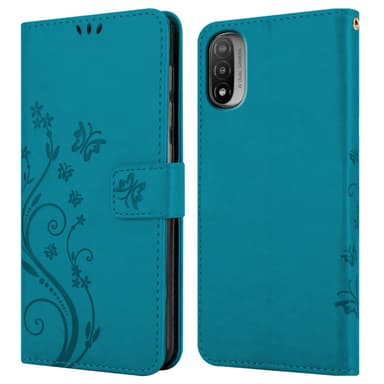 Motorola MOTO E20 / E30 / E40 Plånboksfodral Skal (Blå)