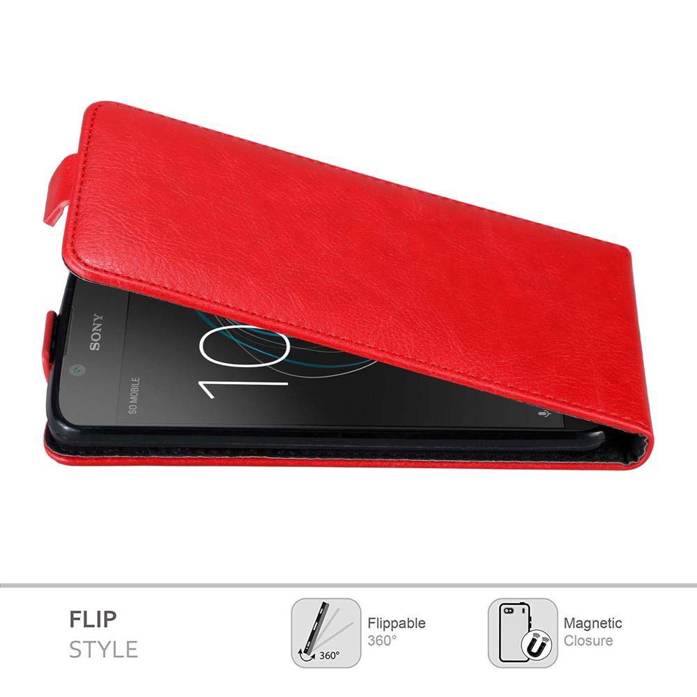 Sony Xperia L1 Flipfodral Skal (Röd)