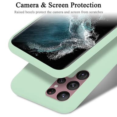 Samsung Galaxy S22 ULTRA Skal Fodral Case (Grön)
