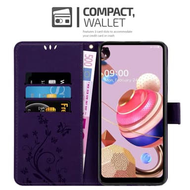 LG K51S Plånboksfodral Skal (Lila)