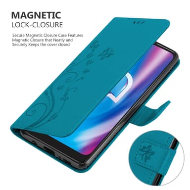 Alcatel 1S 2020 Plånboksfodral Skal (Blå)