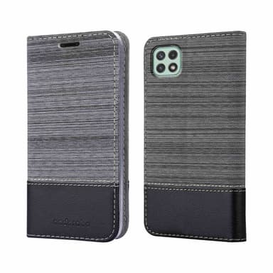 Samsung Galaxy A22 5G Plånboksfodral Skal (Grå)