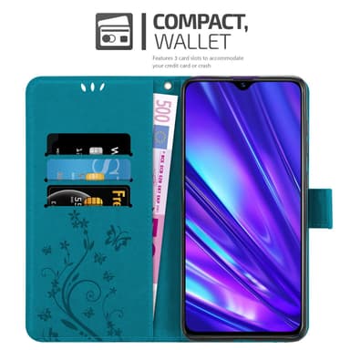 Realme 5 / 5i / 6i / C3 Plånboksfodral Skal (Blå)