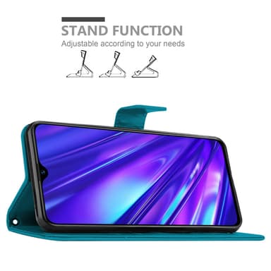 Realme 5 / 5i / 6i / C3 Plånboksfodral Skal (Blå)
