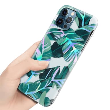 iPhone 12 PRO MAX Fodral Skal Blommor (Vit)