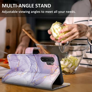 Samsung Galaxy NOTE 10 PLUS Plånboksfodral Skal (Lila)