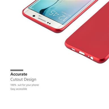 Skal Samsung Galaxy S6 EDGE Fodral Case (Röd)
