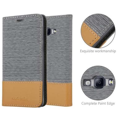 Samsung Galaxy A8 2015 Plånboksfodral Skal (Grå)