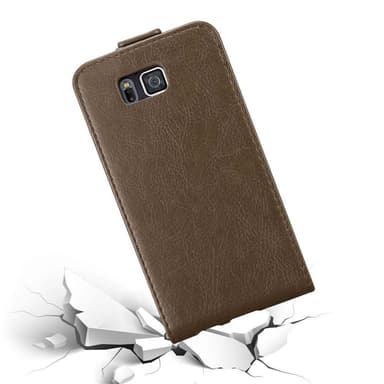 Samsung Galaxy ALPHA Flipfodral Skal (Brun)