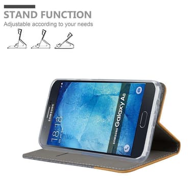 Samsung Galaxy A8 2015 Plånboksfodral Skal (Grå)