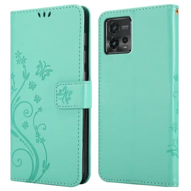 Motorola MOTO G72 Plånboksfodral Skal (Turkos)