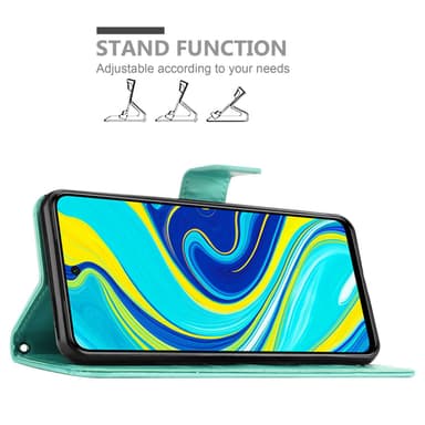 Xiaomi Mi NOTE 10 LITE Plånboksfodral Skal (Turkos)