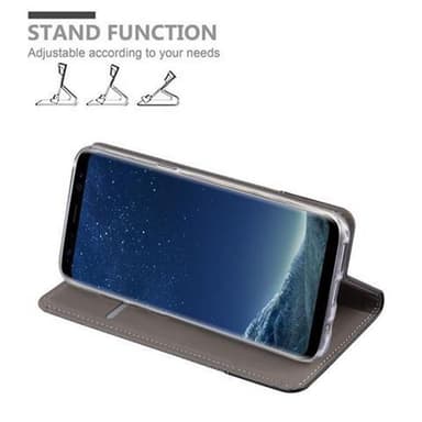 Samsung Galaxy S8 Plånboksfodral Skal (Grå)