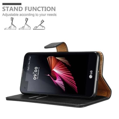LG X SCREEN Plånboksfodral Skal (Svart)