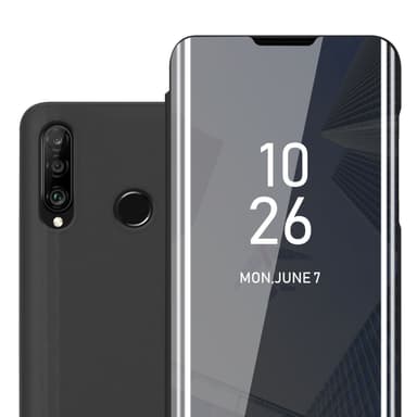 Huawei P30 LITE Plånboksfodral Skal (Svart)