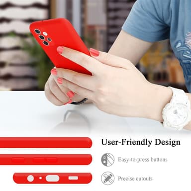 Samsung Galaxy A32 4G Skal Fodral Case (Röd)