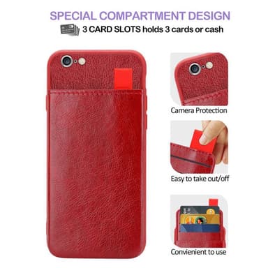 Skal iPhone 6 PLUS / 6S PLUS Fodral Case (Röd)