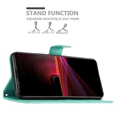 Sony Xperia 1 III Plånboksfodral Skal (Turkos)