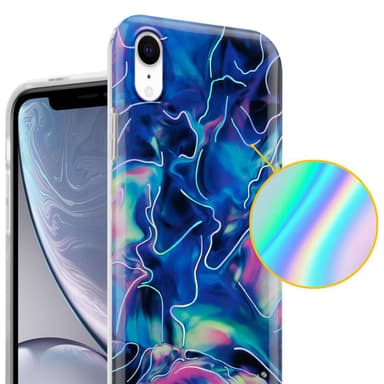 iPhone XR Plånboksfodral Skal (Blå)