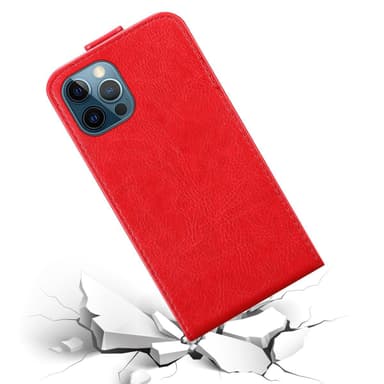 iPhone 12 PRO MAX Flipfodral Skal (Röd)