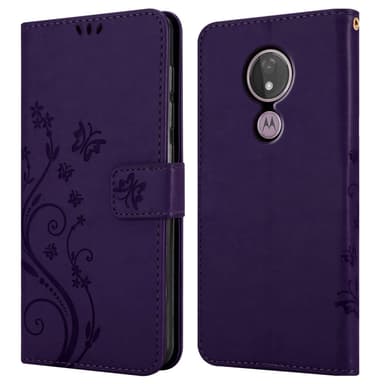 Motorola MOTO G7 POWER Plånboksfodral Skal (Lila)