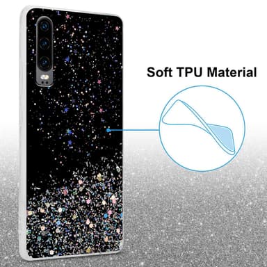 Huawei P30 Skal Fodral Case (Svart)