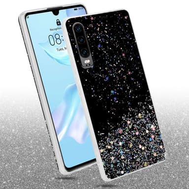 Huawei P30 Skal Fodral Case (Svart)
