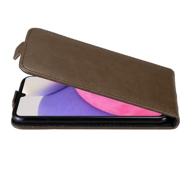 Samsung Galaxy A33 5G Flipfodral Skal (Brun)