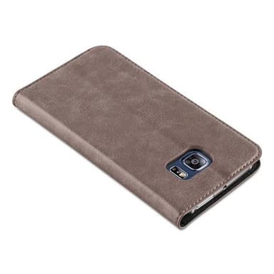 Samsung Galaxy S6 EDGE Skal Fodral Case (Brun)