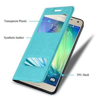 Samsung Galaxy A3 2015 Plånboksfodral Skal (Turkos)