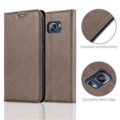 Samsung Galaxy S6 EDGE Skal Fodral Case (Brun)