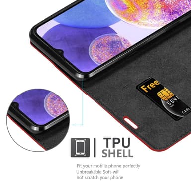 Samsung Galaxy A23 4G Skal Fodral Case (Röd)