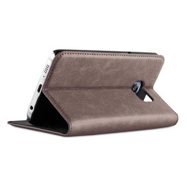 Samsung Galaxy S6 EDGE Skal Fodral Case (Brun)