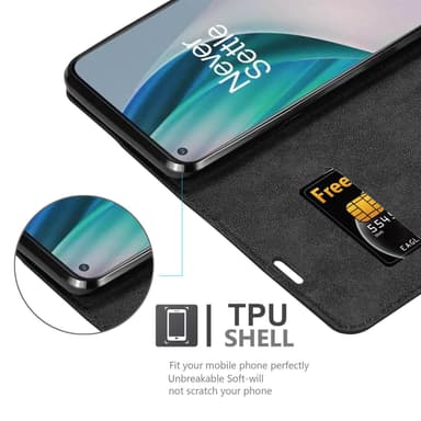 OnePlus Nord N10 5G Skal Fodral Case (Svart)
