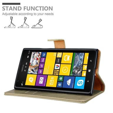 Nokia Lumia 1520 Plånboksfodral Skal (Brun)