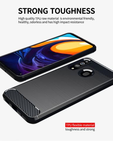 Samsung Galaxy A20s Skal Fodral Case (Svart)