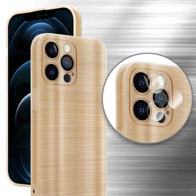 iPhone 12 PRO Skal Fodral Case (Guld)