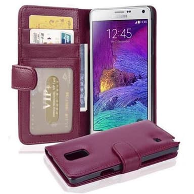 Samsung Galaxy NOTE 4 Plånboksfodral Skal (Lila)