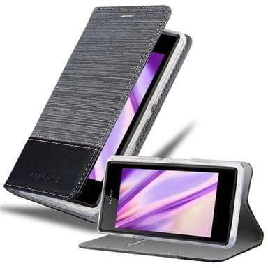Sony Xperia E3 Plånboksfodral Skal (Grå)