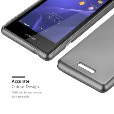 Skal Sony Xperia E3 Fodral Case (Grå)
