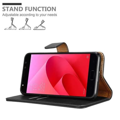 Asus ZenFone 4 Selfie PRO Plånboksfodral Skal (Svart)