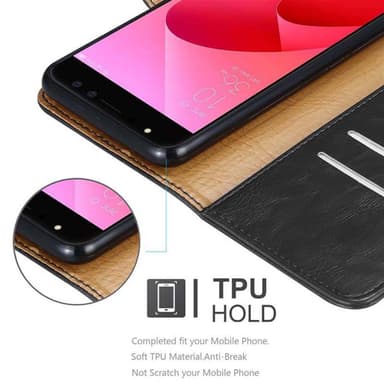 Asus ZenFone 4 Selfie PRO Plånboksfodral Skal (Svart)