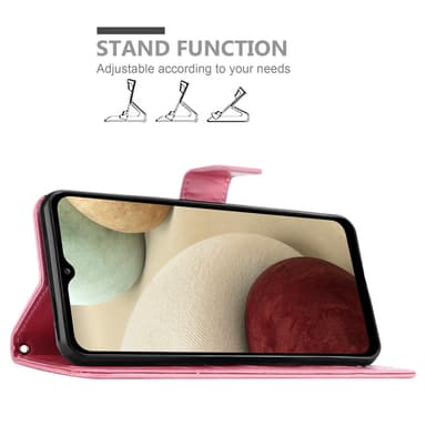 Samsung Galaxy A12 / M12 Plånboksfodral Skal (Rosa)