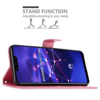 Huawei MATE 20 LITE Plånboksfodral Skal (Rosa)