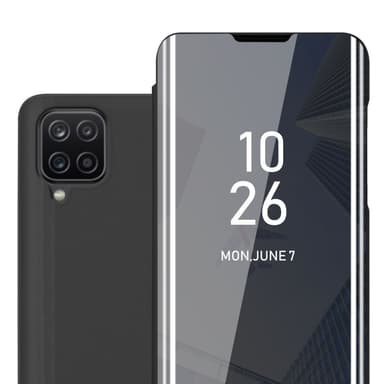 Samsung Galaxy A12 / M12 Plånboksfodral Skal (Svart)
