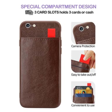 Skal iPhone 6 PLUS / 6S PLUS Fodral Case (Brun)