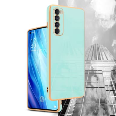 Oppo Reno4 PRO Skal Fodral Case (Grön)