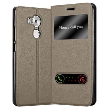 Huawei MATE 8 Plånboksfodral Skal (Brun)