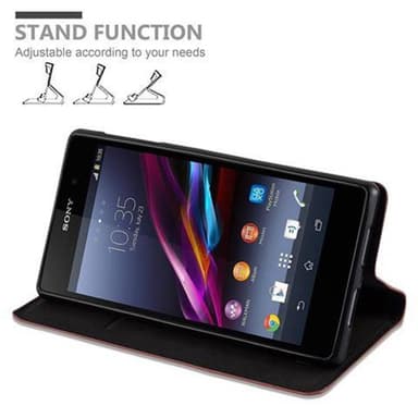 Sony Xperia Z1 Skal Fodral Case (Brun)