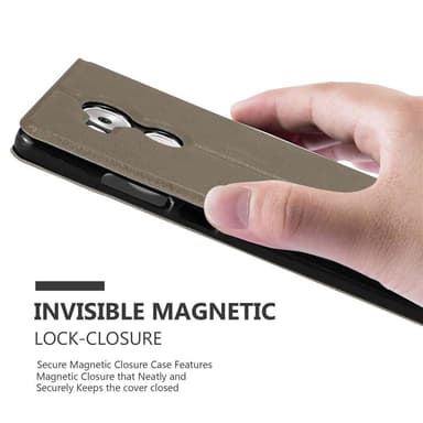 Huawei MATE 8 Plånboksfodral Skal (Brun)